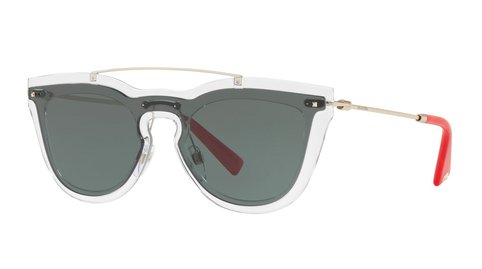 Valentino 4008 502471 мода без оправы dragonfly крыло солнцезащитные очки женщины винтаж прозрачный океан объектив очки мужчины солнцезащитные очки оттенки uv400