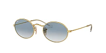 Мужские солнцезащитные очки Ray-Ban Oval Flat Lenses RB 3547N 001/3F мини фото 1