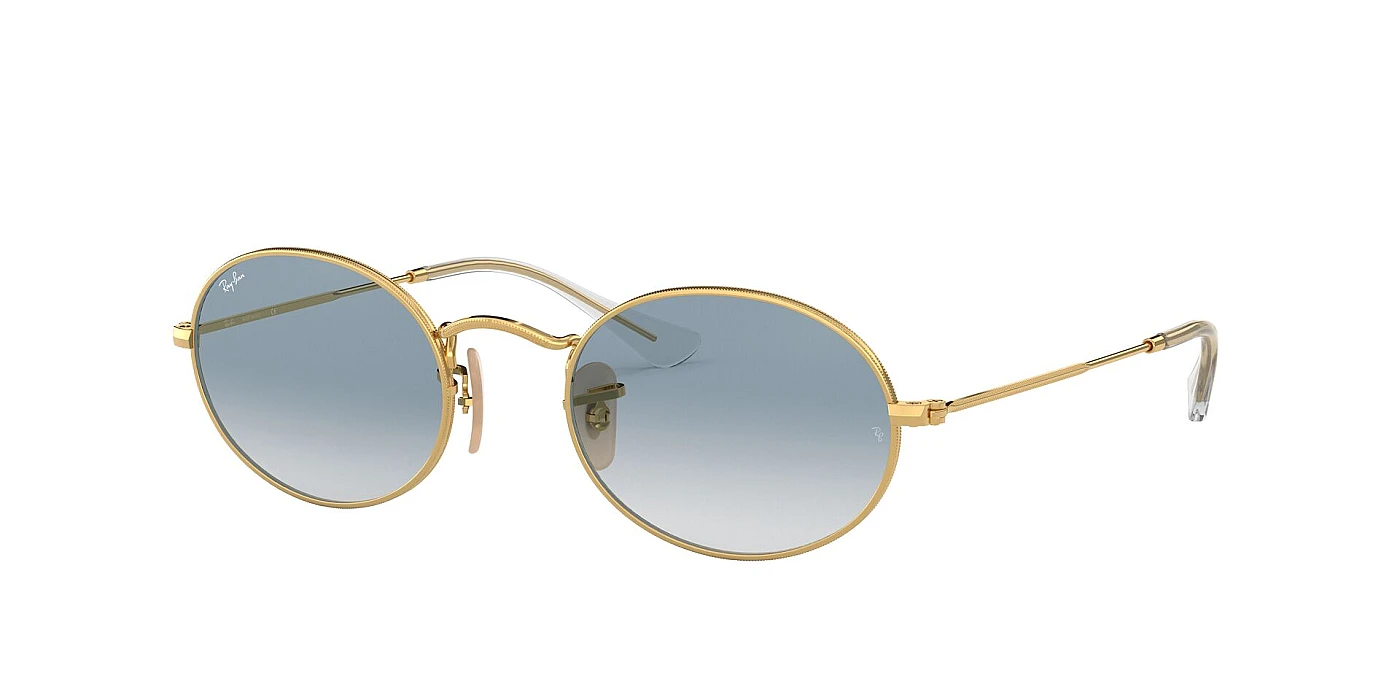 Мужские солнцезащитные очки Ray-Ban Oval Flat Lenses RB 3547N 001/3F фото 1