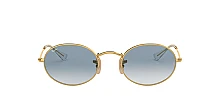 Мужские солнцезащитные очки Ray-Ban Oval Flat Lenses RB 3547N 001/3F мини фото 2