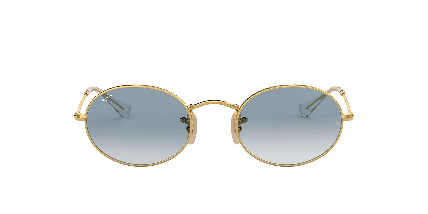 Мужские солнцезащитные очки Ray-Ban Oval Flat Lenses RB 3547N 001/3F фото 2