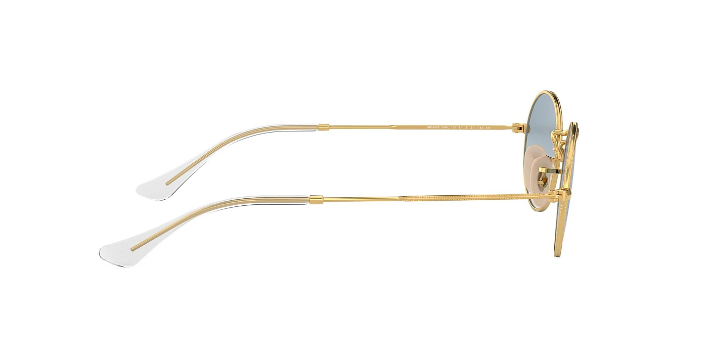 Мужские солнцезащитные очки Ray-Ban Oval Flat Lenses RB 3547N 001/3F фото 3