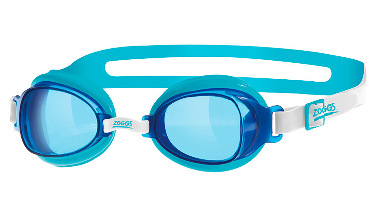 Очки для плавания ZOGGS Otter, Blue/White металлические очки zero diopter высококлассные круглые очки оправа ретро дизайнер оптический простой близорукость оправа зеркало унисекс очки