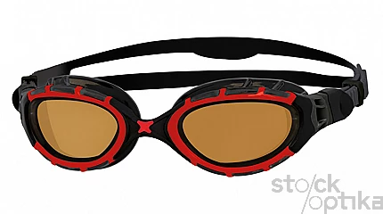 Очки для плавания ZOGGS Predator Flex Polarized Ultra, Copper/Red