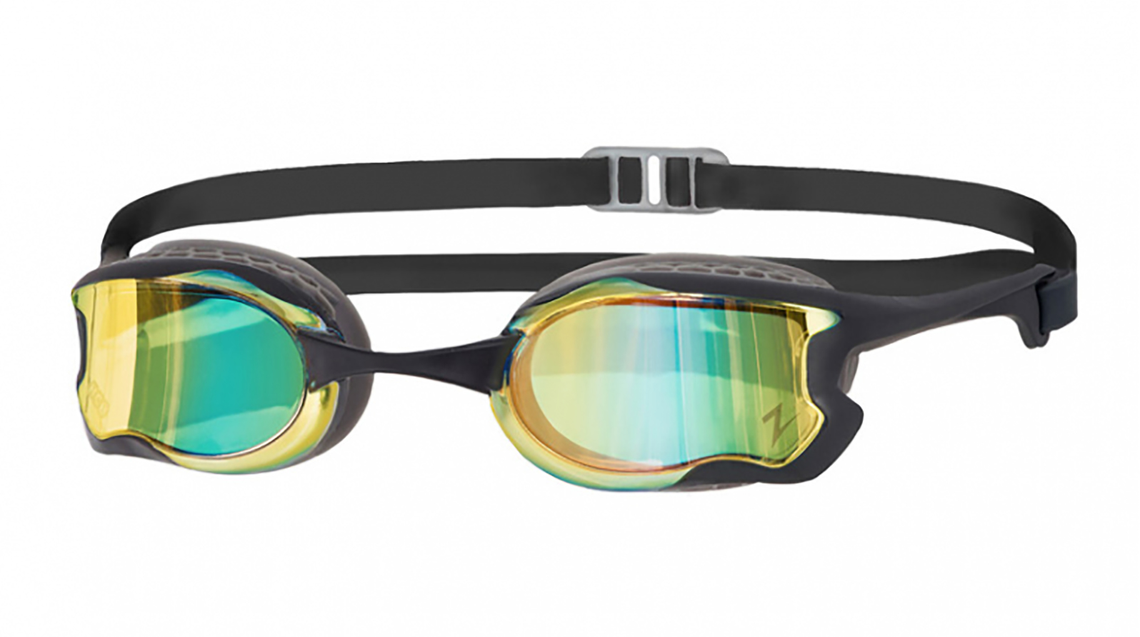 ZOGGS Очки для плавания Raptor HCB Mirror (золото/черный) zoggs очки для плавания raptor hcb mirror синий синий