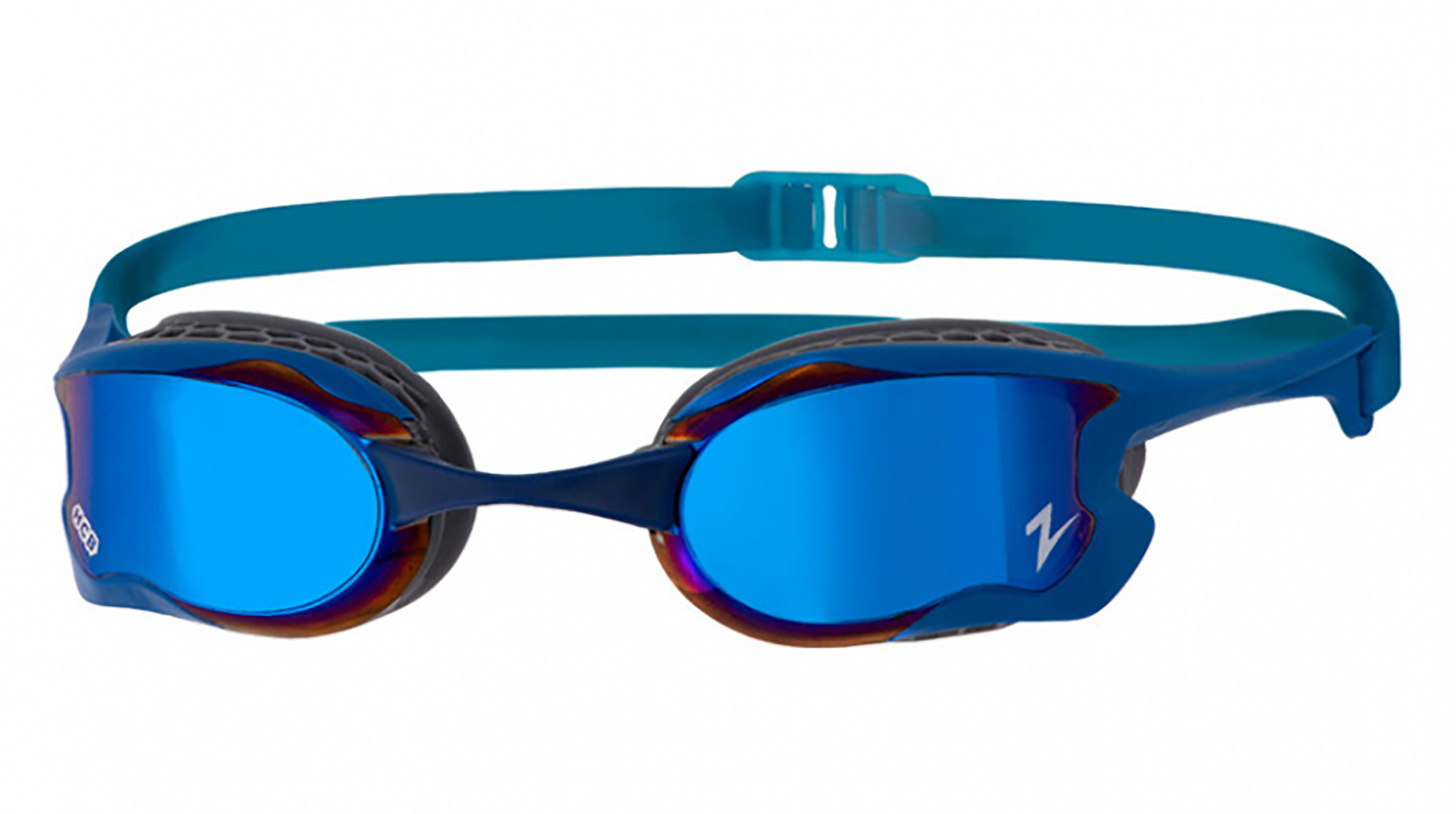 ZOGGS Очки для плавания Raptor HCB Mirror (синий/синий) zoggs очки для плавания tiger серый regular