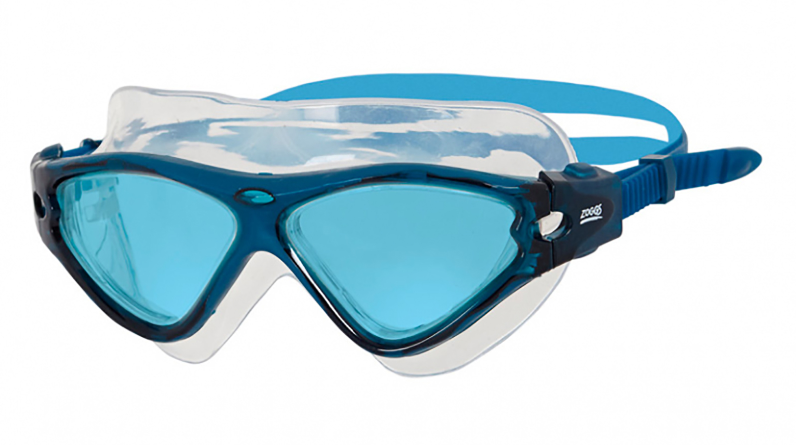 ZOGGS Очки для плавания Tri-vision Mask (синий/голубой) zoggs очки для плавания raptor hcb mirror синий синий