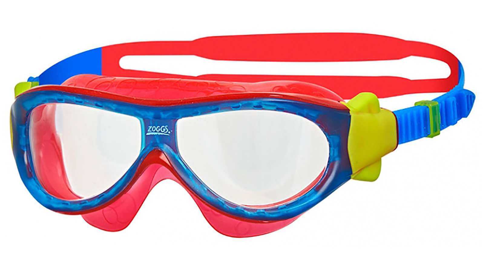 ZOGGS Очки-маска для плавания Phantom Kids (красный/голубой) zoggs очки для плавания raptor hcb mirror синий синий