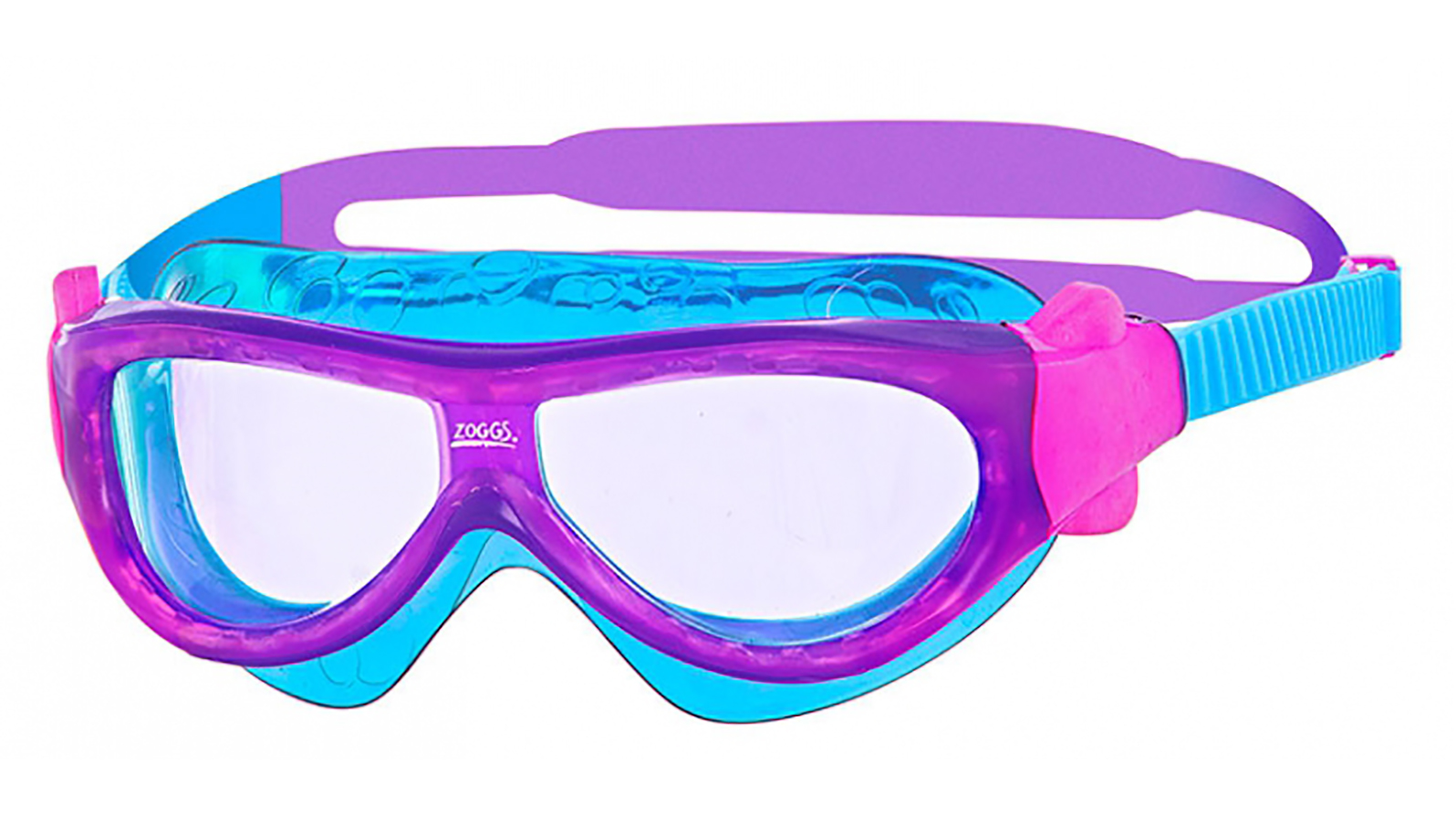 ZOGGS Очки-маска для плавания Phantom Kids (фиолетовый/голубой) zoggs очки маска для плавания phantom kids фиолетовый голубой