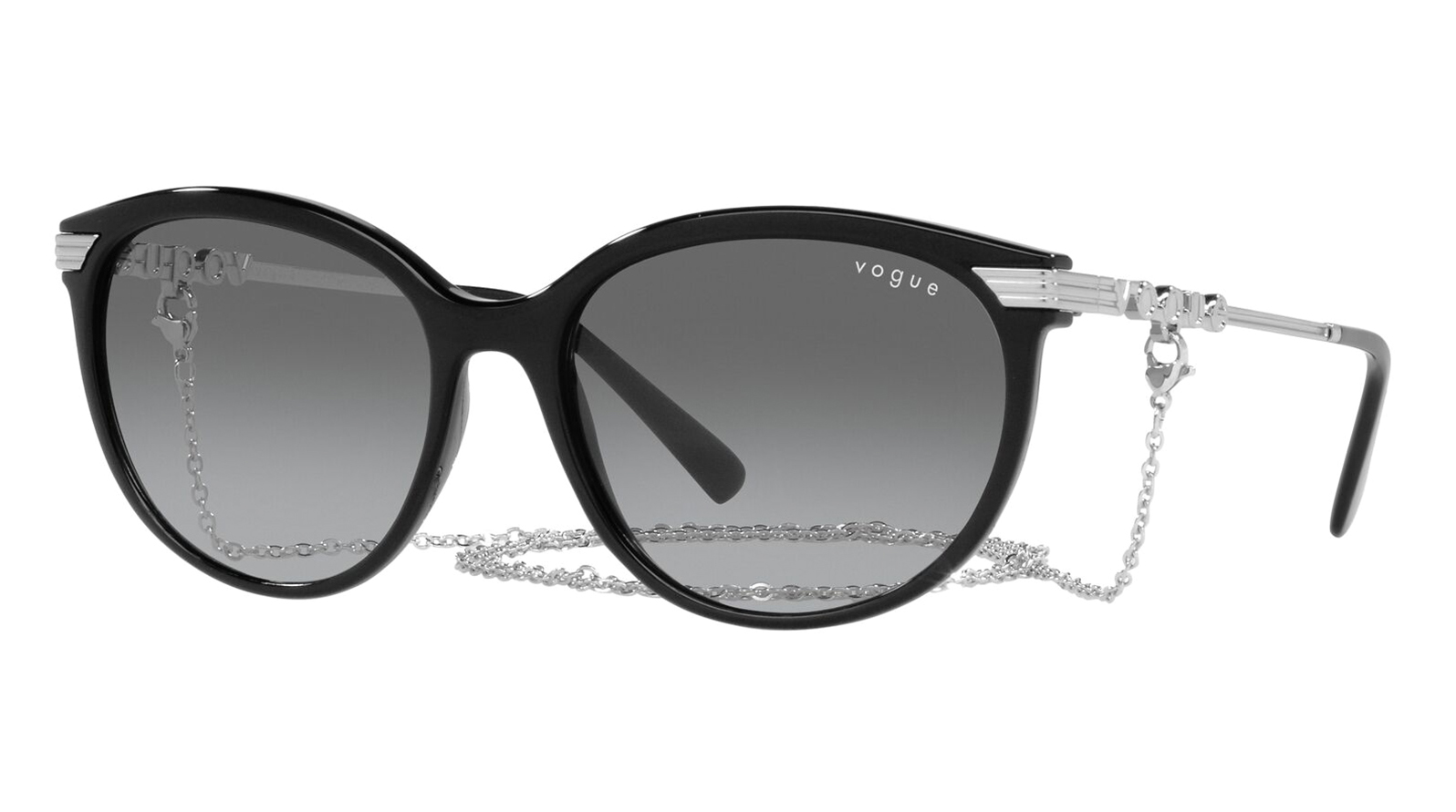 Vogue 5460S W44/11 очки солнцезащитные детские uv 400 линза 3 8х5 5 см ширина 12 см дужка 13 см серые