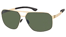Мужские солнцезащитные очки Ic! Berlin IB-Henry :Matt-Gold :Black :Green Polarized :Donnerstag мини фото 1