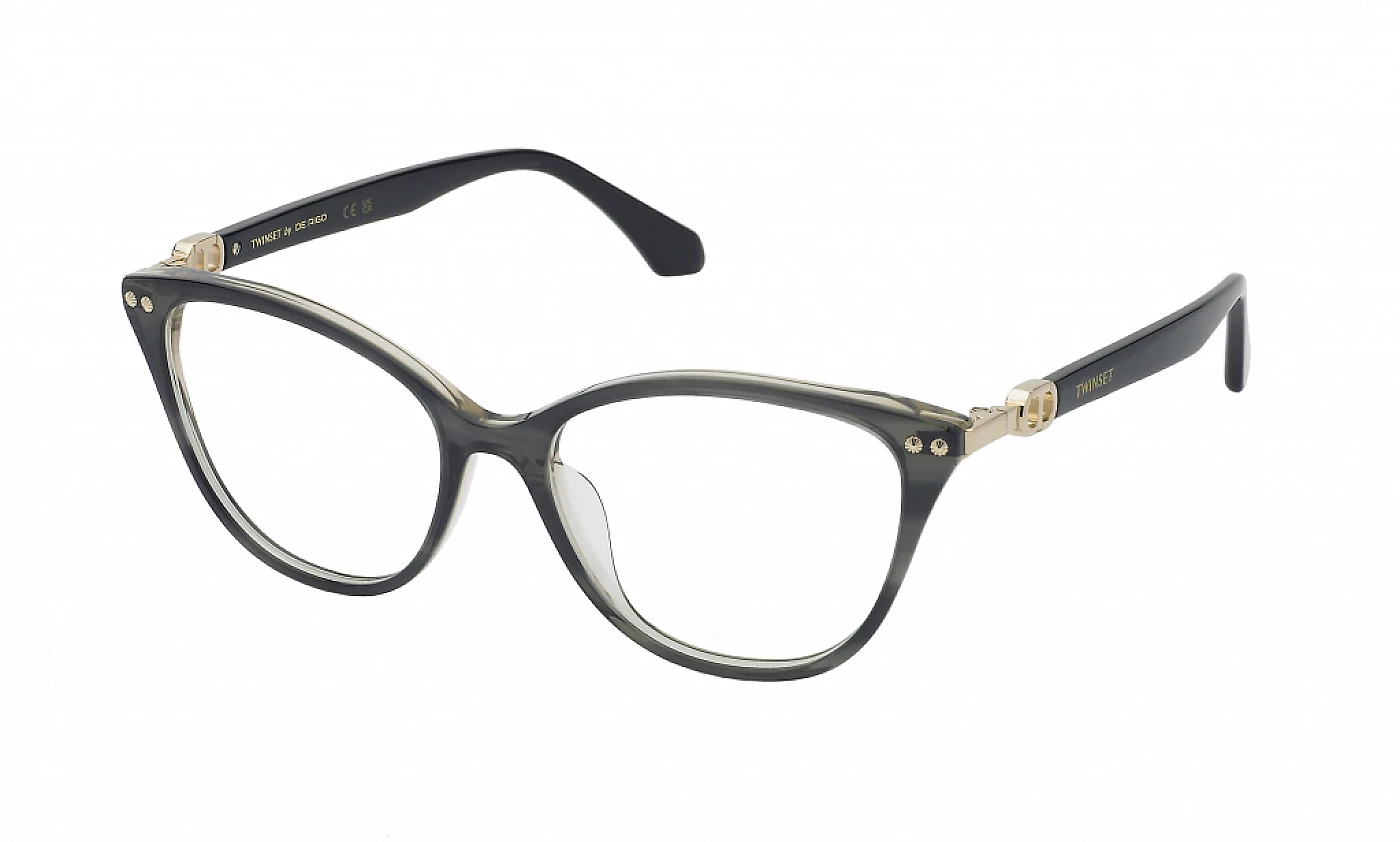 Оправа для очков TWINSET W014 STRIPED GREY/BROWN фото 1