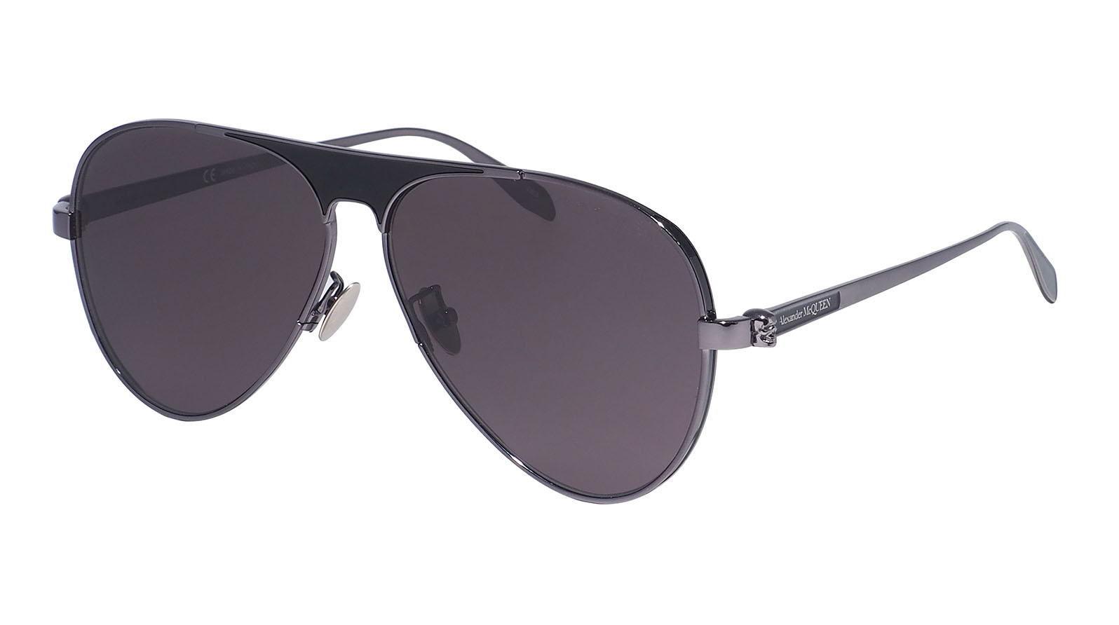 Alexander McQueen 0201S 001 lukky солнцезащитные очки круглые с декором
