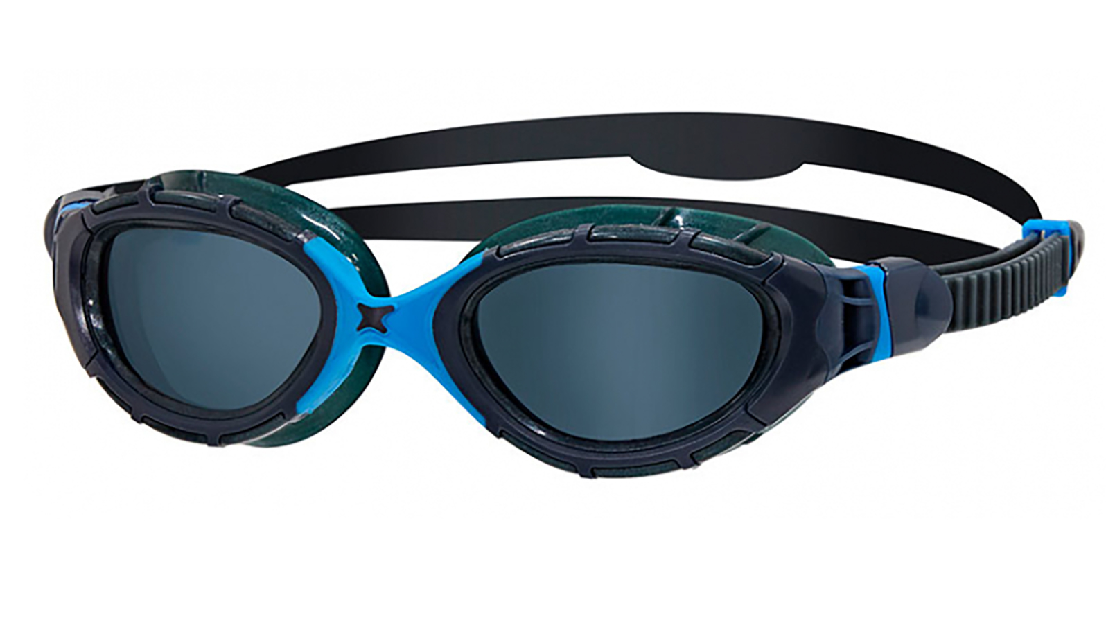 Очки для плавания ZOGGS Predator Flex (461041)  (дымчатый/зеленый/голубой (GYBLTSM), Regular)