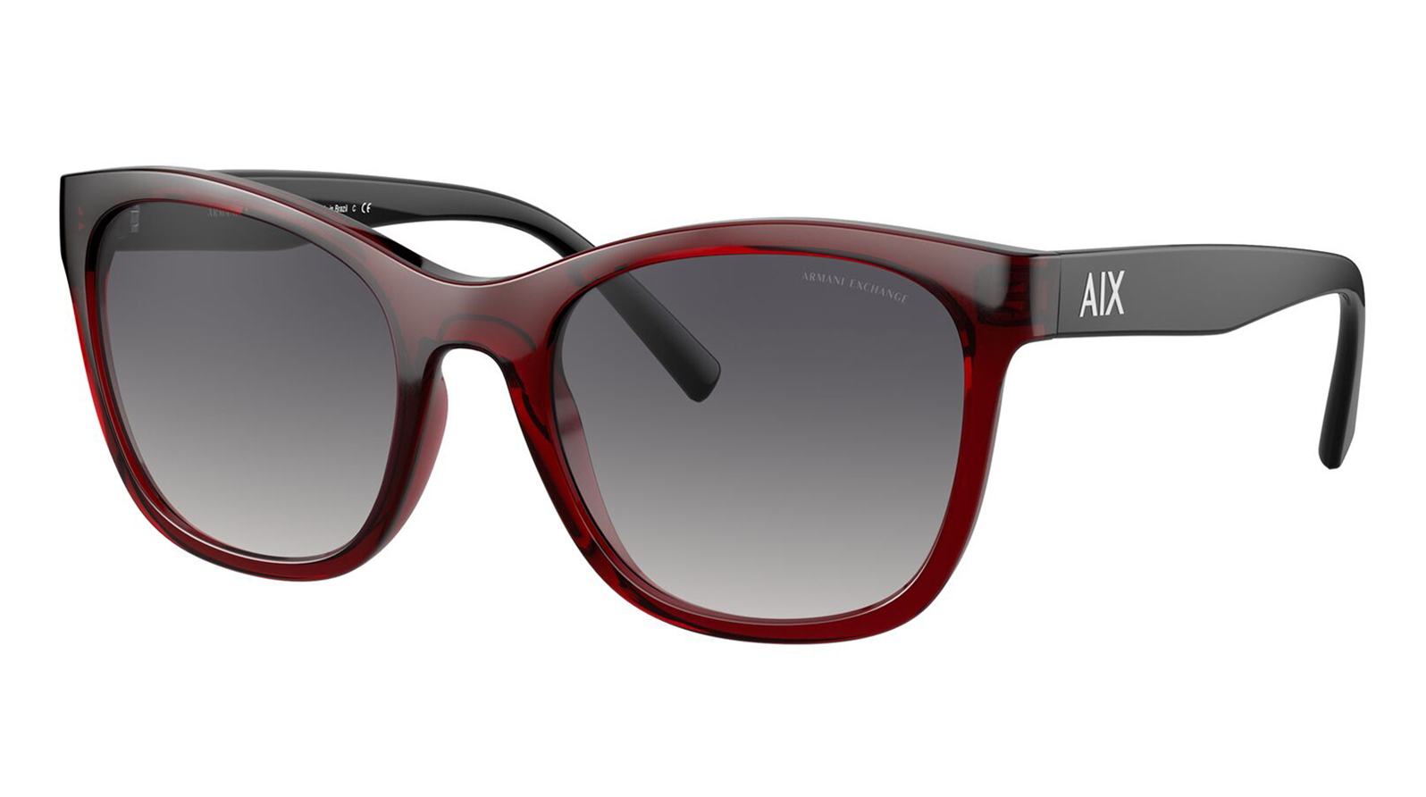 Armani Exchange 4105S 82985G модные негабаритные черные солнцезащитные очки женские градиентные солнцезащитные очки женщины