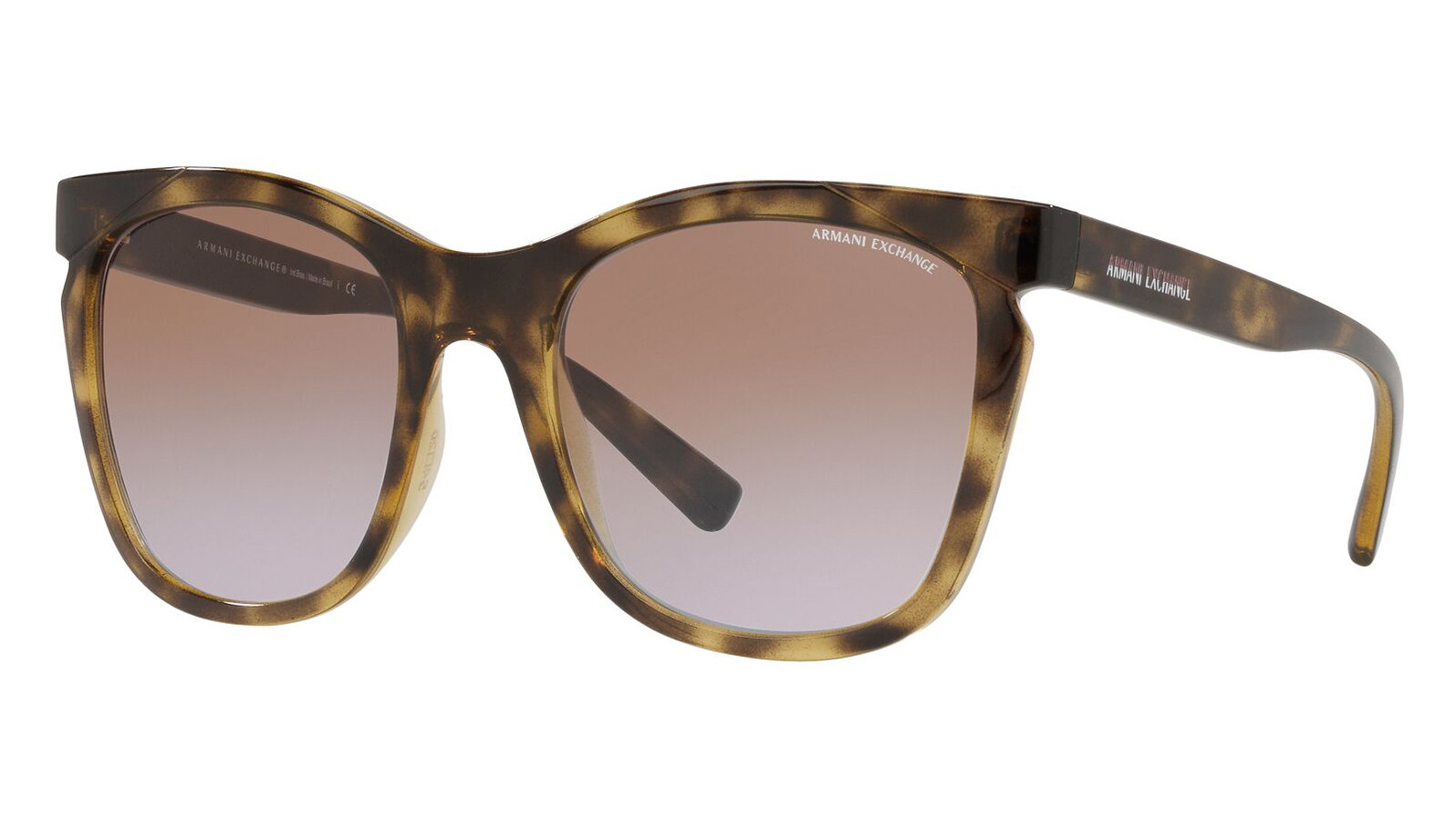 Armani Exchange 4109S 82832F модные негабаритные черные солнцезащитные очки женские градиентные солнцезащитные очки женщины
