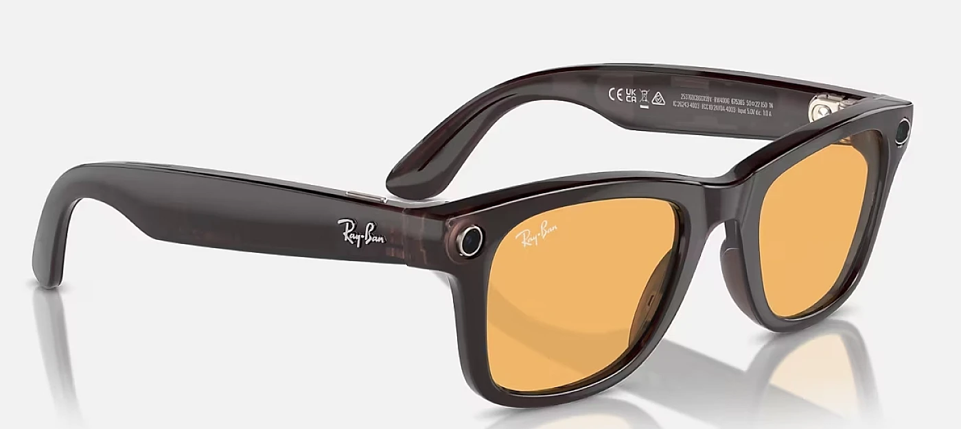 Мужские солнцезащитные очки Ray-Ban Meta Wayfarer 4008 6753/85 фото 3